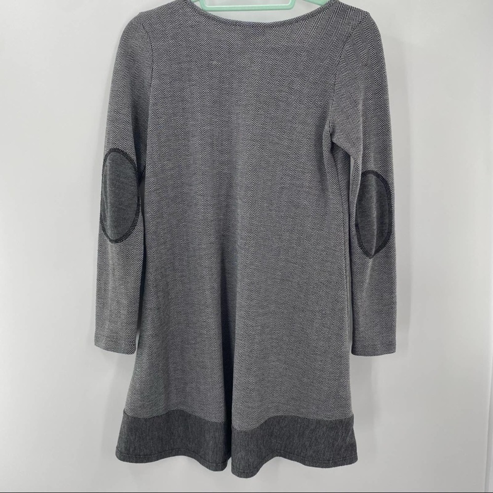 Anthropologie Puella Long Sleeve Elbow Patch Swing Dress - Picture 3 of 3